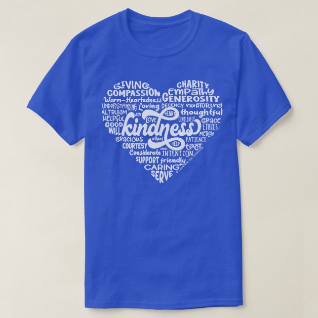 T-shirt Paroles de bonté du coeur (Design devant)