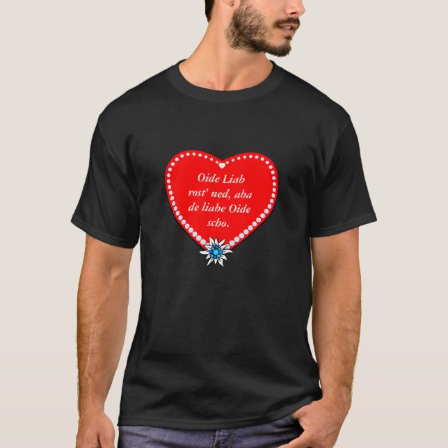 T-shirt Paroles honnêtes d'un Bavarois (Devant)