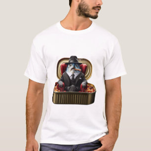 T-shirt Parrain de la mafia des sardines ambiance Don Fish
