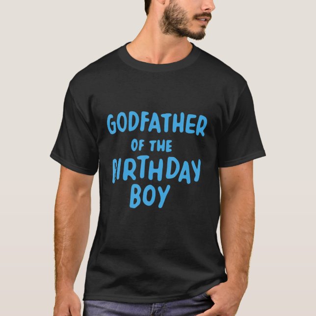 T-shirt Parrain de l'anniversaire garçon Goddaddy Cadeau M (Devant)
