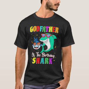 T-shirt Parrain Du Requin Anniversaire Famille Anniversair