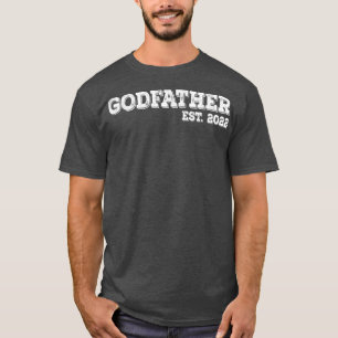 T-shirt Parrain Est 2022 Fête des pères Dieu Papa annonce