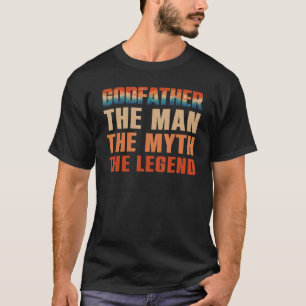 T-shirt Parrain L'Homme Le Mythe La Légende Hommes Rétro G