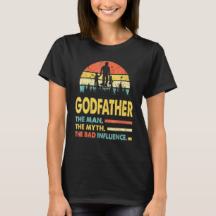 T-shirt Parrain L'Homme Le Mythe La Mauvaise Influence Fai