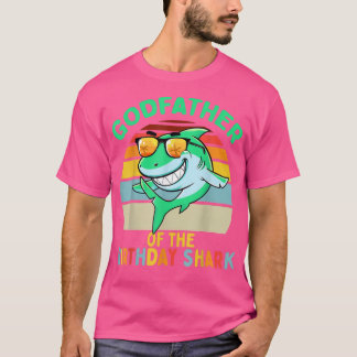 T-shirt Parrain masculin du requin Anniversaire correspond