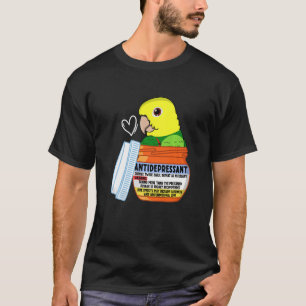 T-shirt Parrot Antidépresseur Ier à double tête jaune
