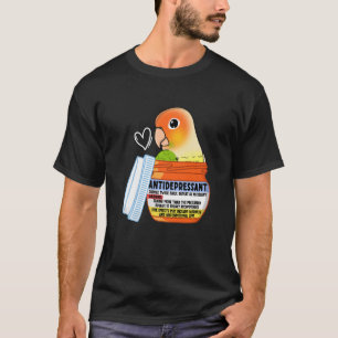 T-shirt Parrot Antidépresseur Ier Aiguille À Joue Verte