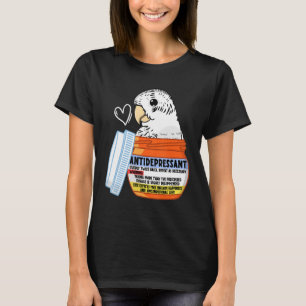 T-shirt Parrot Antidépresseur Ier Bougie Blanche Budget