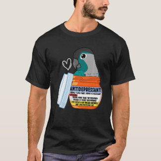 T-shirt Parrot Antidépresseur Ier Joue Vert Turquoise