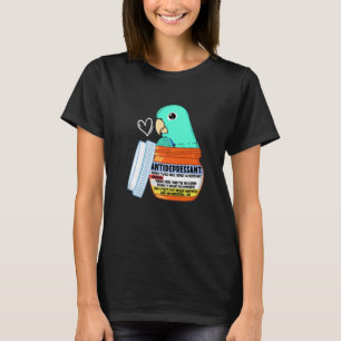 T-shirt Parrot Antidépresseur Ier Parrotlet Turquoise P
