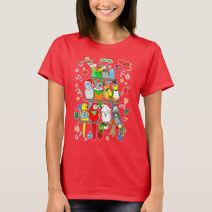T-shirt Parrot Christmas Holly Jolly