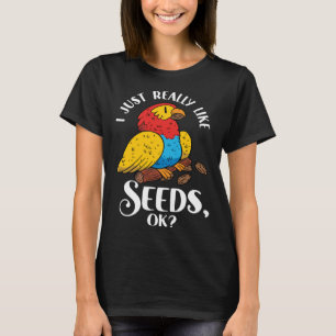 T-shirt Parrot Cockatiel Faune Oiseau Graines Animaux Anim