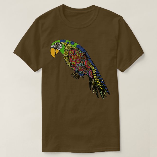 T-shirt Parrot coloré (Design devant)
