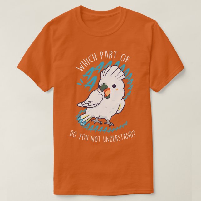 T-shirt Parrot de Cockatoo à Parfum Aaa (Design devant)