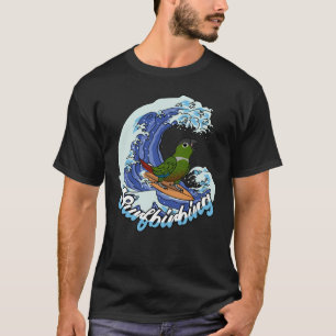 T-shirt Parrot de surf I Vert Joue Conure