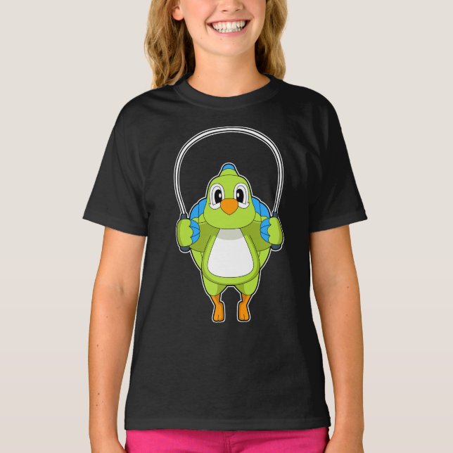 T-shirt Parrot Fitness Rope Sports (Devant)