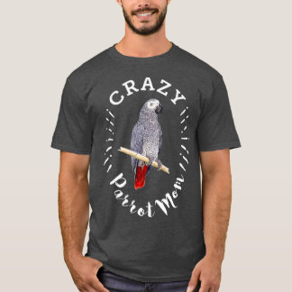 T-shirt Parrot fou Maman Amusante Parrot gris africain