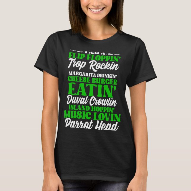 T-shirt Parrot Head chantant Oiseau pour l'oiseau (Devant)