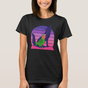 T-shirt Parrot I Howling Wolf Je hurle Rosy face vert