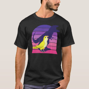 T-shirt Parrot I Tyrannosaurus Rex I hurle Yellow Luti