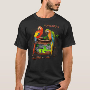 T-shirt Parrot Message Parlant Honduras Copan Loros