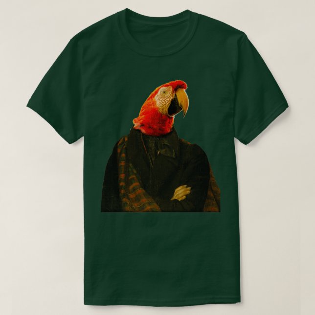 T-shirt Parrot mignon Macaw Chien royal Animaux de compagn (Design devant)