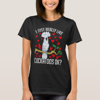 T-shirt Parrot mignonne Animaux Filles Femmes Cockatoo