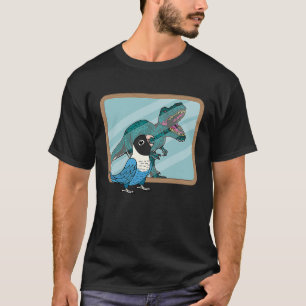 T-shirt Parrot & Rex Réflexion I Bleu masqué Lovebird