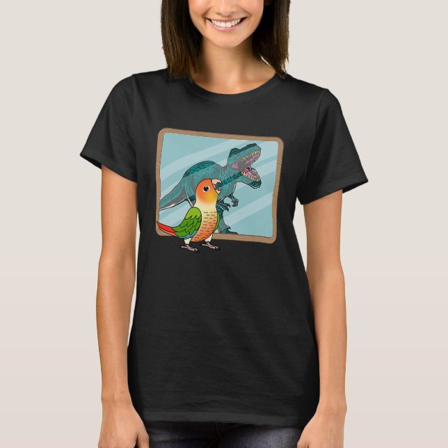 T-shirt Parrot & Rex Réflexion I Green Cheek Pineapple Co (Devant)