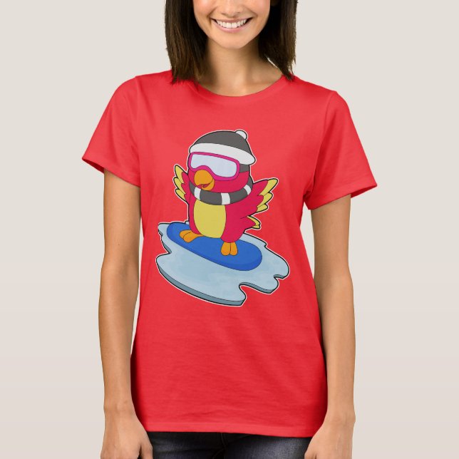 T-shirt Parrot Snowboard Snowboard (Devant)