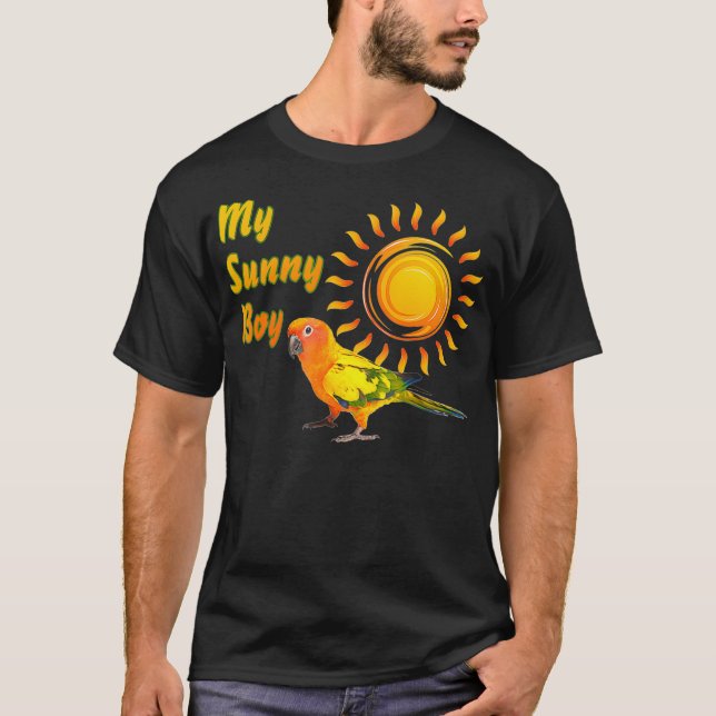 T-shirt Parrot Sun Conure Sunny Sunshine Boy (Devant)