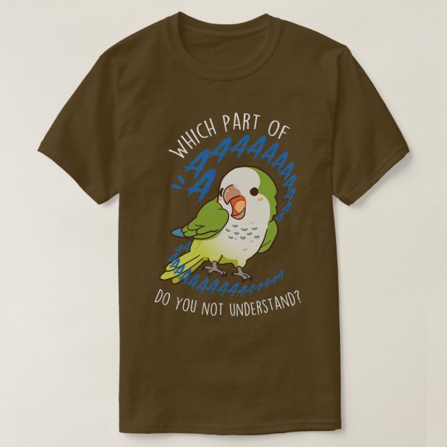 T-shirt Parrot vert Quaker Aaaa (Design devant)