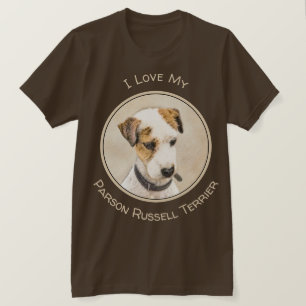 T-shirt Parson Jack Russell Terrier Peinture - Dog Art
