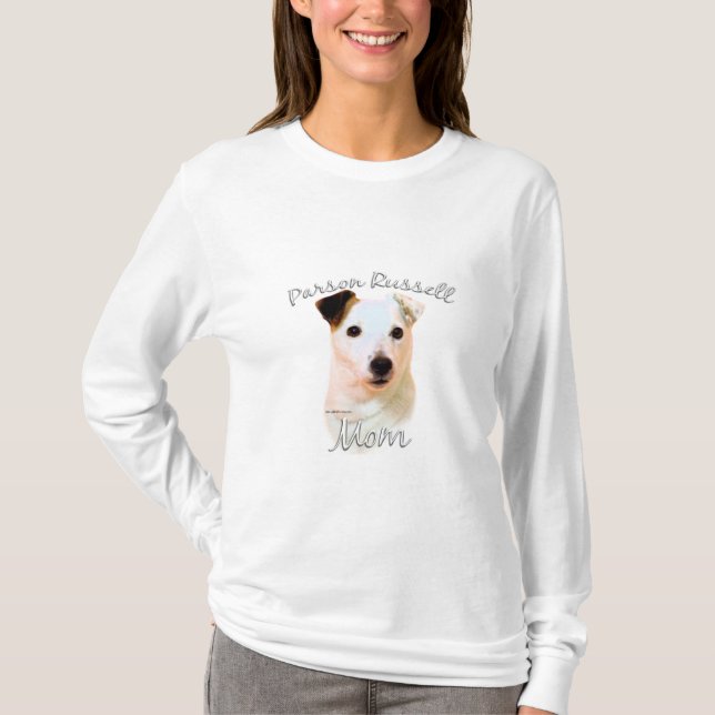 T-shirt Parson Russell Terrier (lisse) Maman 2 (Devant)