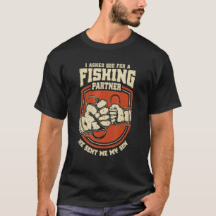 T-shirt Partenaire de pêche Fils Fête des pères Père chré