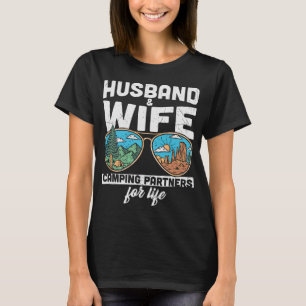 T-shirt Partenaires De Camping Mari Et Femme Pour La Vie