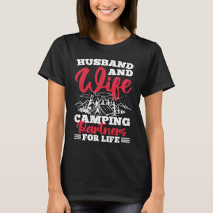 T-shirt Partenaires De Camping Mari Et Femme Pour La Vie 3
