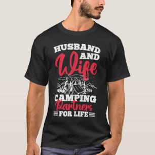 T-shirt Partenaires De Camping Mari Et Femme Pour La Vie 3