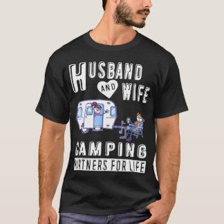 T-shirt Partenaires De Camping Mets Maris Et Femme Pour Li