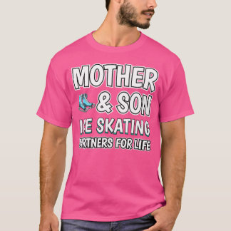 T-shirt Partenaires de patinage sur glace mère fils pour l