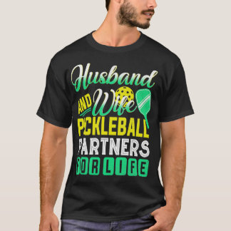 T-shirt Partenaires De Pickleball Mari Et Femme Pour Le Pl