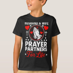 T-shirt Partenaires de prière mari et femme Jésus chrétien