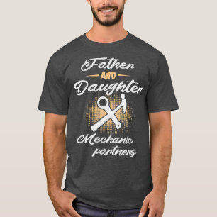 T-shirt Partenaires mécaniens père et fille 