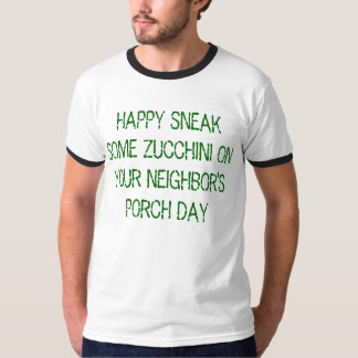 T-shirt partez furtivement une certaine courgette le jour