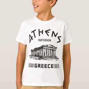 T-shirt Parthénon - Athènes - Grec (noir)