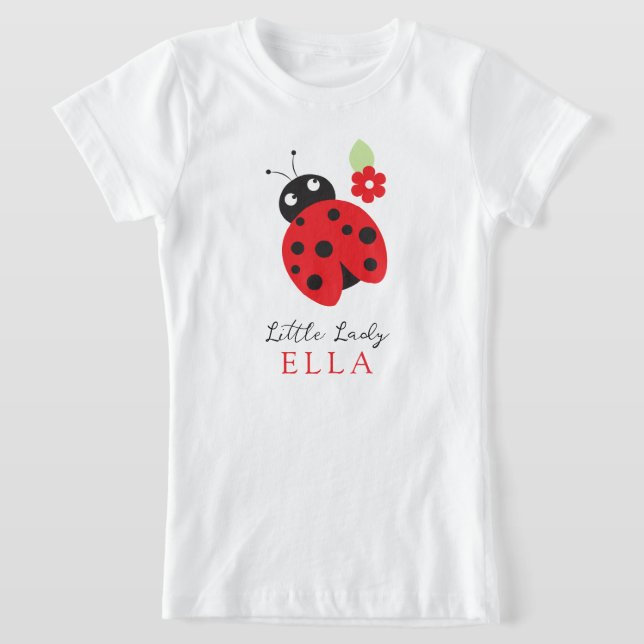 T-Shirt Parti Anniversaire de enfant Cutest Little Ladybug (Poser)