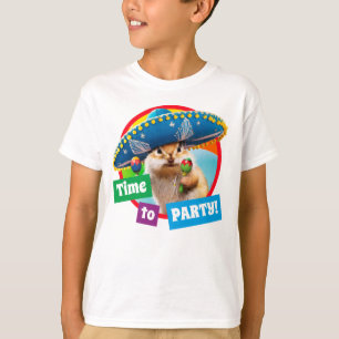 T-shirt Parti Chipmunk De Sombrero