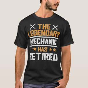 T-shirt Parti De La Retraite Le Mécanique Légendaire A Ret