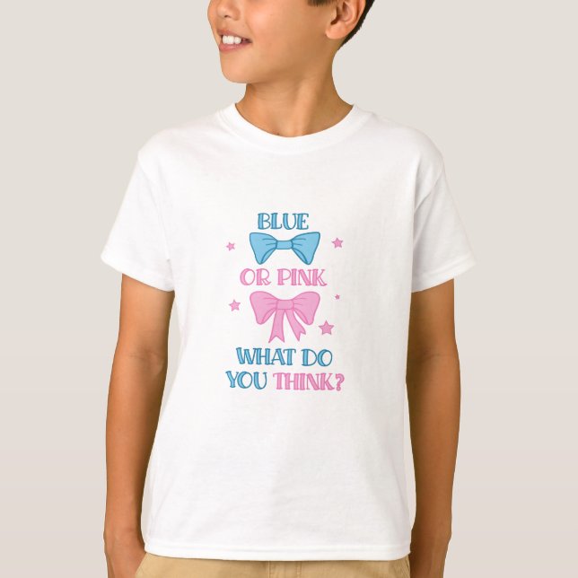 T-shirt Parti de la révélation de genre (Devant)