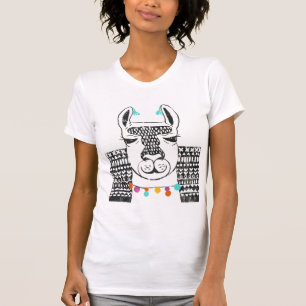 T-shirt Parti Llama - Portrait